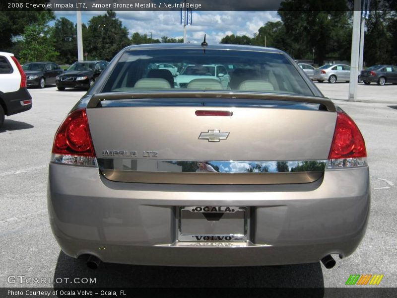 Amber Bronze Metallic / Neutral Beige 2006 Chevrolet Impala LTZ