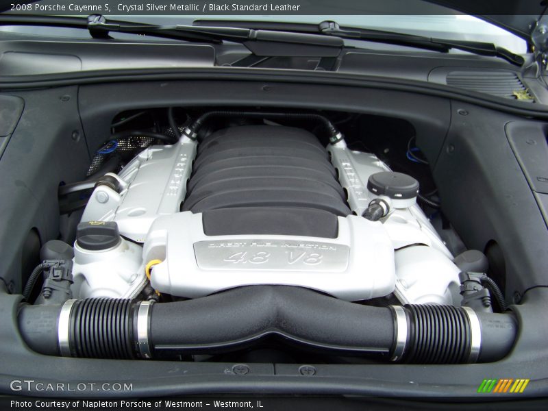 Crystal Silver Metallic / Black Standard Leather 2008 Porsche Cayenne S