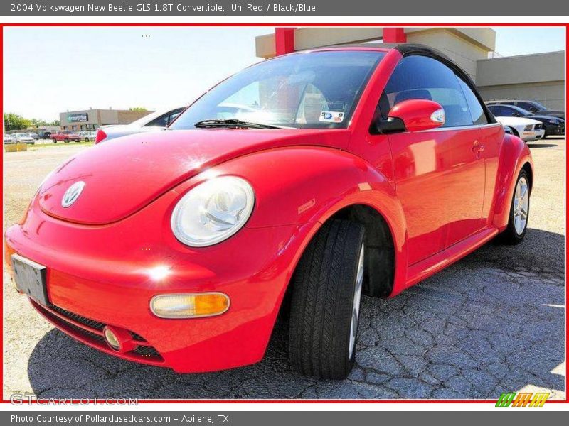 Uni Red / Black/Blue 2004 Volkswagen New Beetle GLS 1.8T Convertible