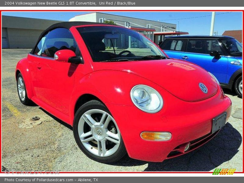 Uni Red / Black/Blue 2004 Volkswagen New Beetle GLS 1.8T Convertible