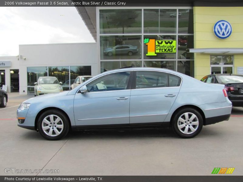 Arctic Blue Silver / Classic Grey 2006 Volkswagen Passat 3.6 Sedan