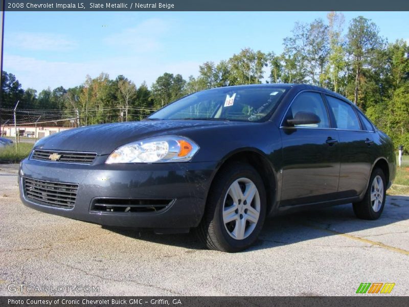 Slate Metallic / Neutral Beige 2008 Chevrolet Impala LS