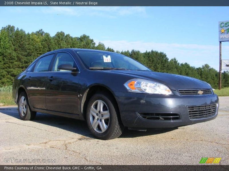 Slate Metallic / Neutral Beige 2008 Chevrolet Impala LS