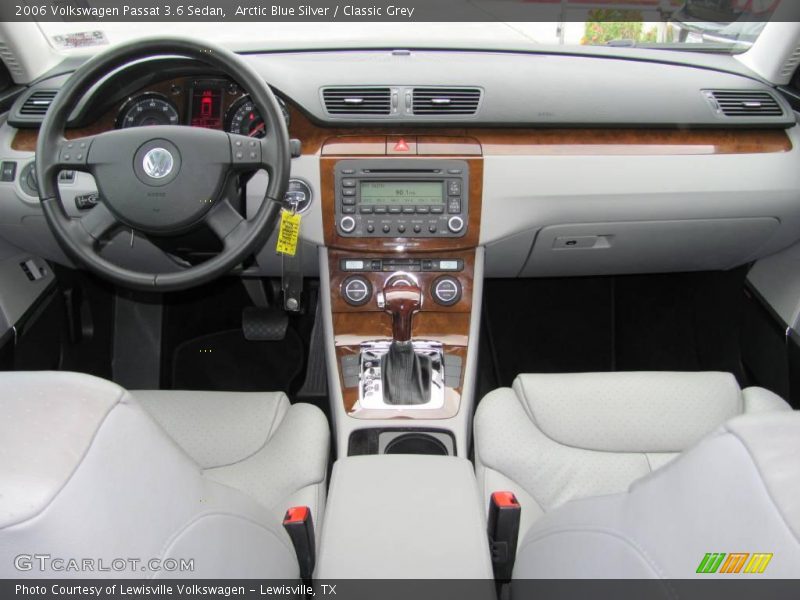 Arctic Blue Silver / Classic Grey 2006 Volkswagen Passat 3.6 Sedan