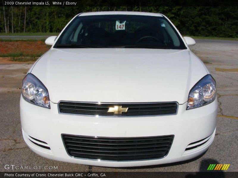 White / Ebony 2009 Chevrolet Impala LS