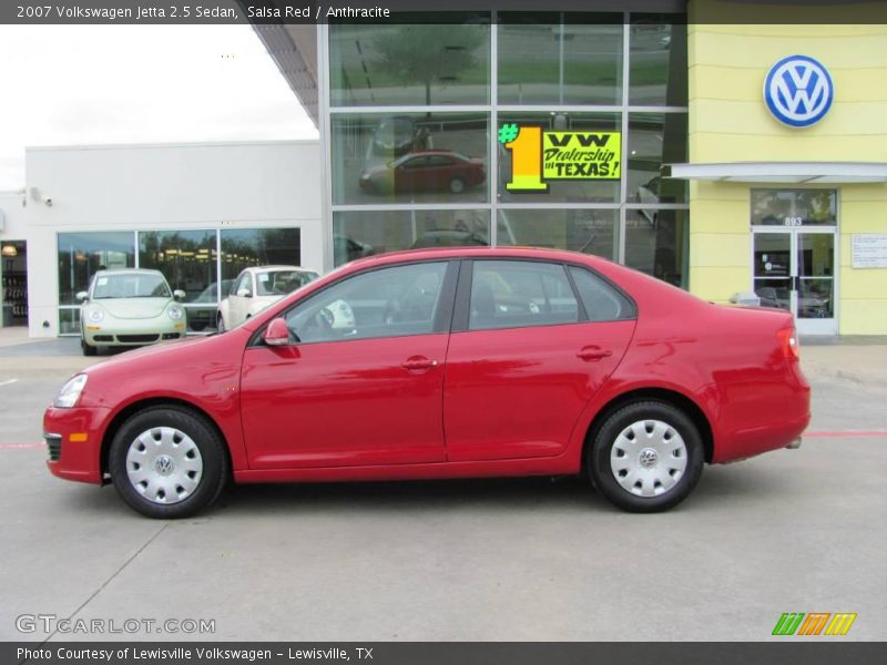 Salsa Red / Anthracite 2007 Volkswagen Jetta 2.5 Sedan