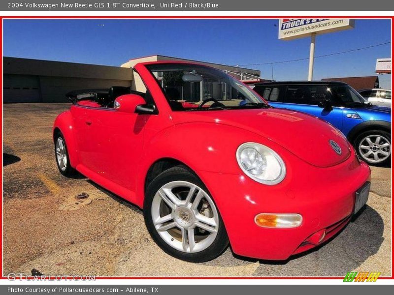 Uni Red / Black/Blue 2004 Volkswagen New Beetle GLS 1.8T Convertible