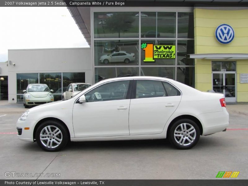 Campanella White / Pure Beige 2007 Volkswagen Jetta 2.5 Sedan