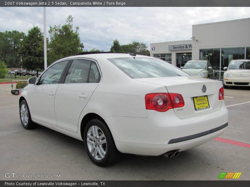 Campanella White / Pure Beige 2007 Volkswagen Jetta 2.5 Sedan