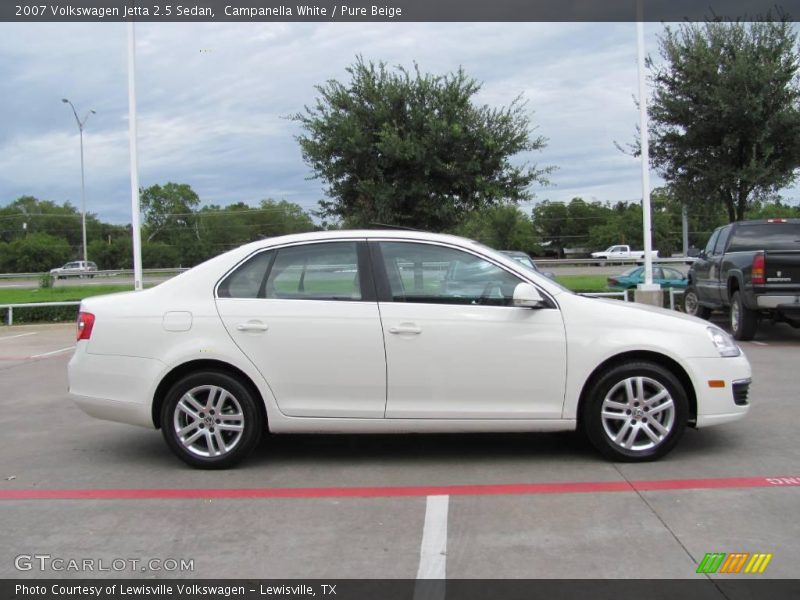 Campanella White / Pure Beige 2007 Volkswagen Jetta 2.5 Sedan