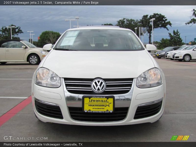 Campanella White / Pure Beige 2007 Volkswagen Jetta 2.5 Sedan