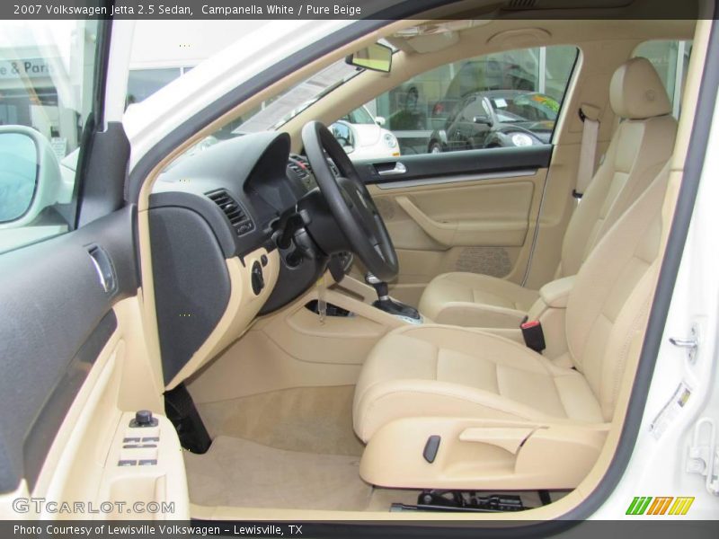Campanella White / Pure Beige 2007 Volkswagen Jetta 2.5 Sedan