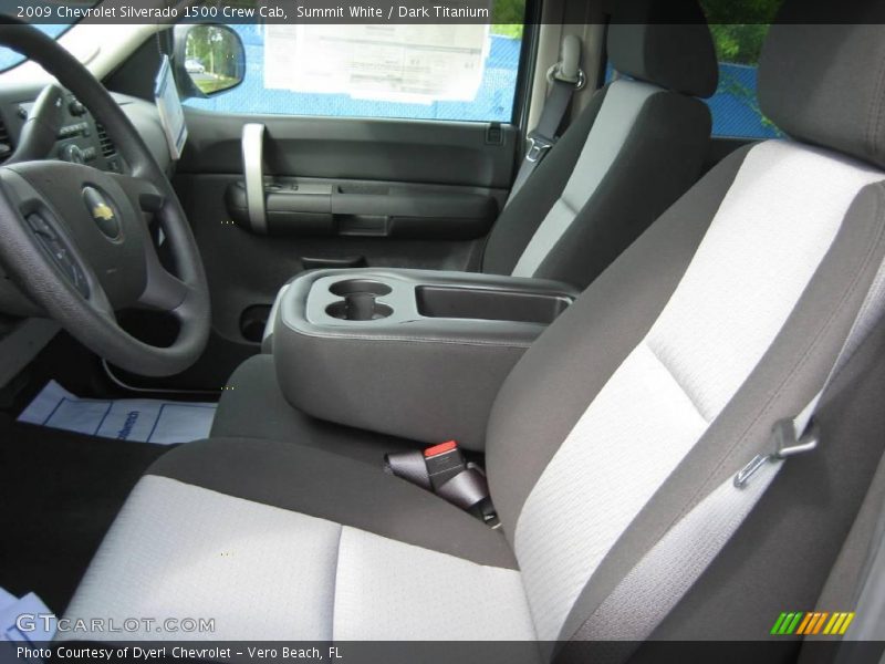 Summit White / Dark Titanium 2009 Chevrolet Silverado 1500 Crew Cab