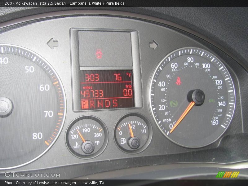 Campanella White / Pure Beige 2007 Volkswagen Jetta 2.5 Sedan
