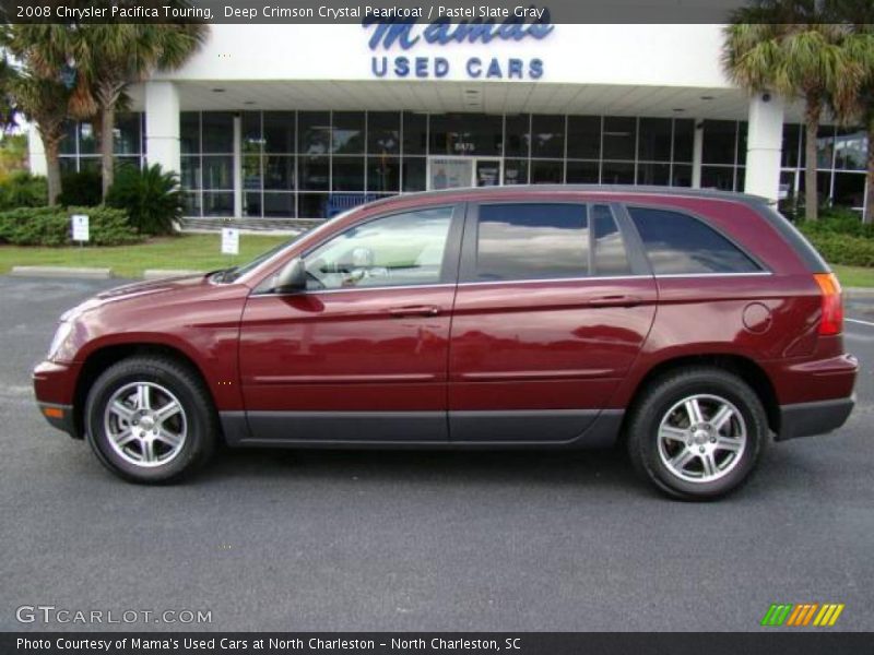 Deep Crimson Crystal Pearlcoat / Pastel Slate Gray 2008 Chrysler Pacifica Touring