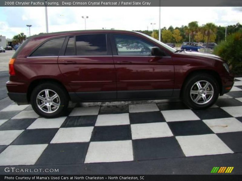 Deep Crimson Crystal Pearlcoat / Pastel Slate Gray 2008 Chrysler Pacifica Touring