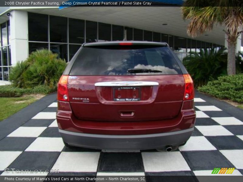 Deep Crimson Crystal Pearlcoat / Pastel Slate Gray 2008 Chrysler Pacifica Touring