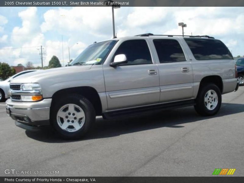 Silver Birch Metallic / Tan/Neutral 2005 Chevrolet Suburban 1500 LT