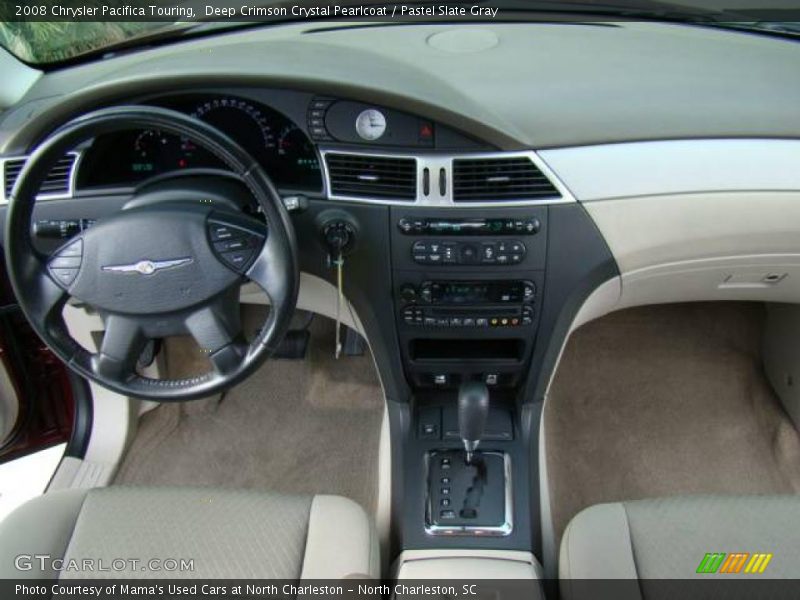 Deep Crimson Crystal Pearlcoat / Pastel Slate Gray 2008 Chrysler Pacifica Touring