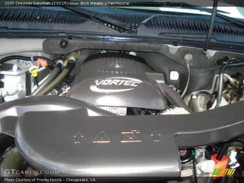 Silver Birch Metallic / Tan/Neutral 2005 Chevrolet Suburban 1500 LT
