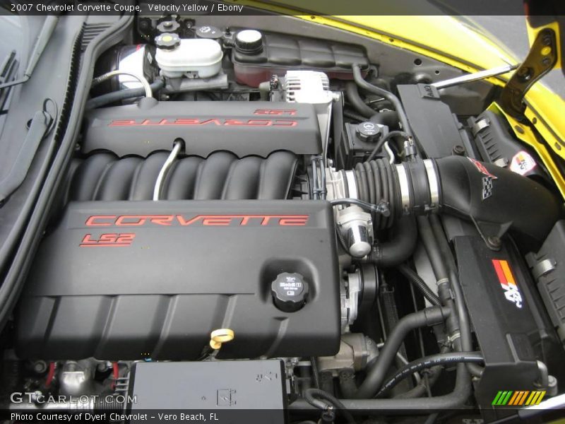 Velocity Yellow / Ebony 2007 Chevrolet Corvette Coupe