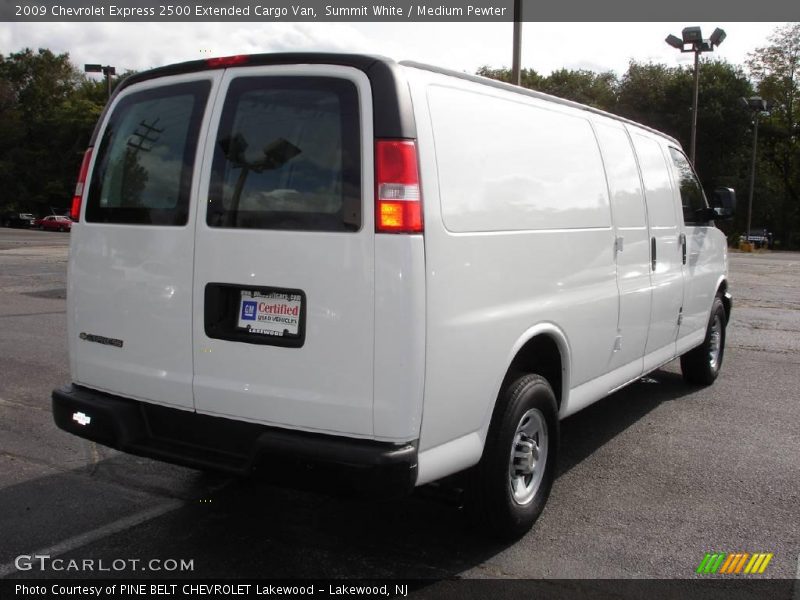 Summit White / Medium Pewter 2009 Chevrolet Express 2500 Extended Cargo Van
