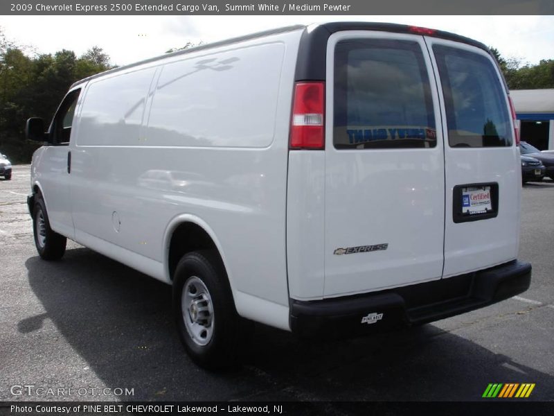 Summit White / Medium Pewter 2009 Chevrolet Express 2500 Extended Cargo Van