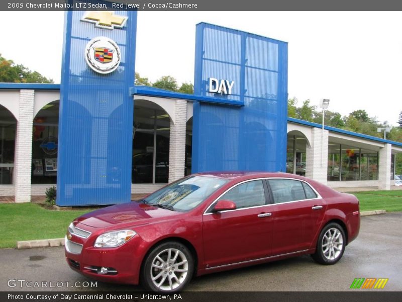 Red Jewel / Cocoa/Cashmere 2009 Chevrolet Malibu LTZ Sedan