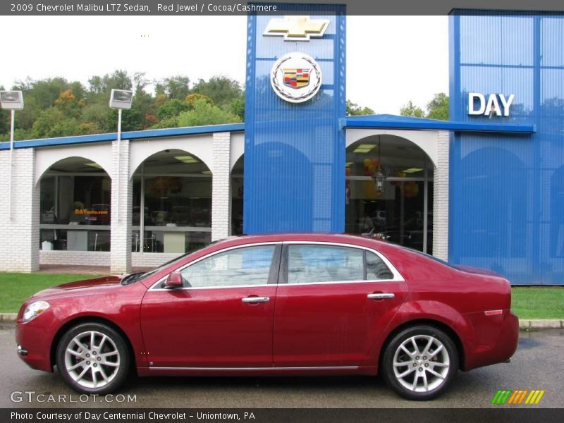 Red Jewel / Cocoa/Cashmere 2009 Chevrolet Malibu LTZ Sedan