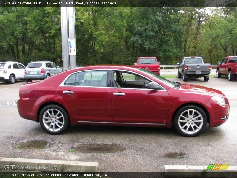 Red Jewel / Cocoa/Cashmere 2009 Chevrolet Malibu LTZ Sedan