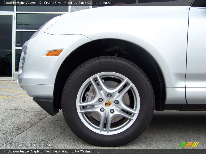 Crystal Silver Metallic / Black Standard Leather 2008 Porsche Cayenne S