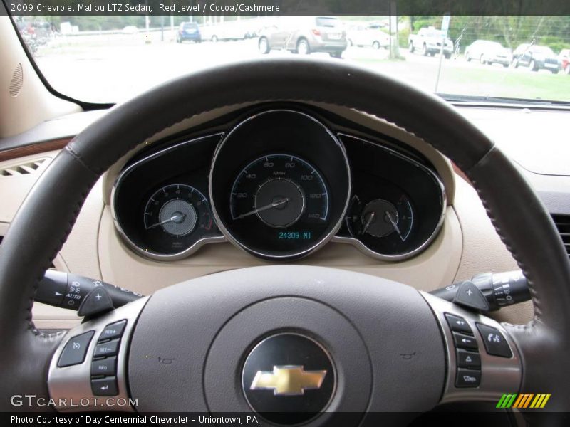 Red Jewel / Cocoa/Cashmere 2009 Chevrolet Malibu LTZ Sedan