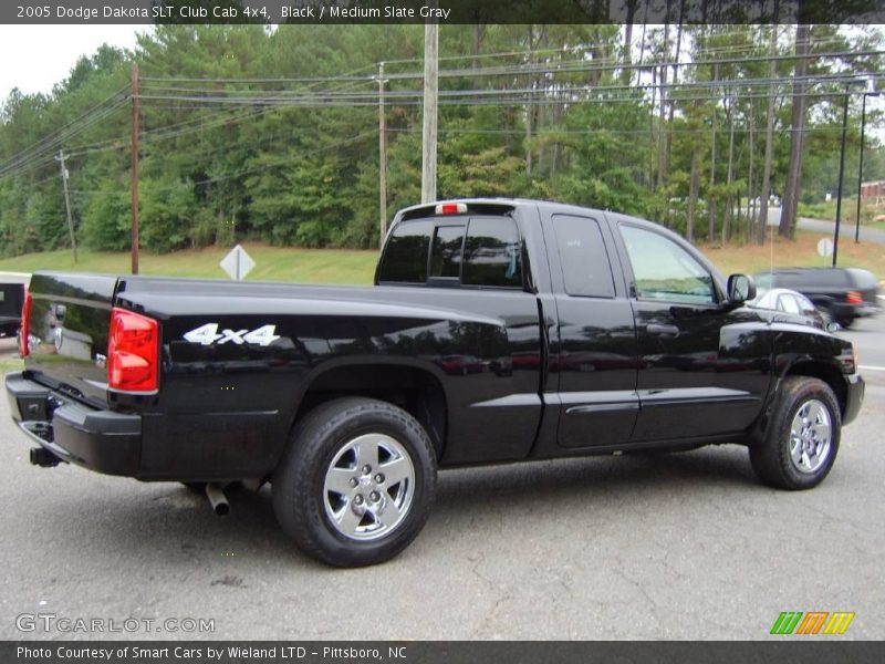 Black / Medium Slate Gray 2005 Dodge Dakota SLT Club Cab 4x4