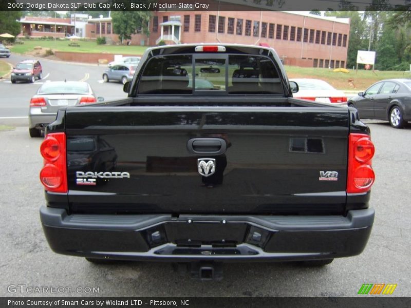 Black / Medium Slate Gray 2005 Dodge Dakota SLT Club Cab 4x4