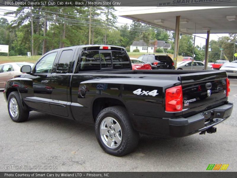 Black / Medium Slate Gray 2005 Dodge Dakota SLT Club Cab 4x4