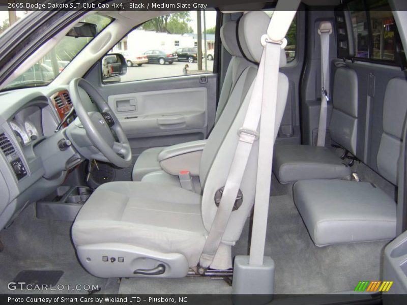 Black / Medium Slate Gray 2005 Dodge Dakota SLT Club Cab 4x4