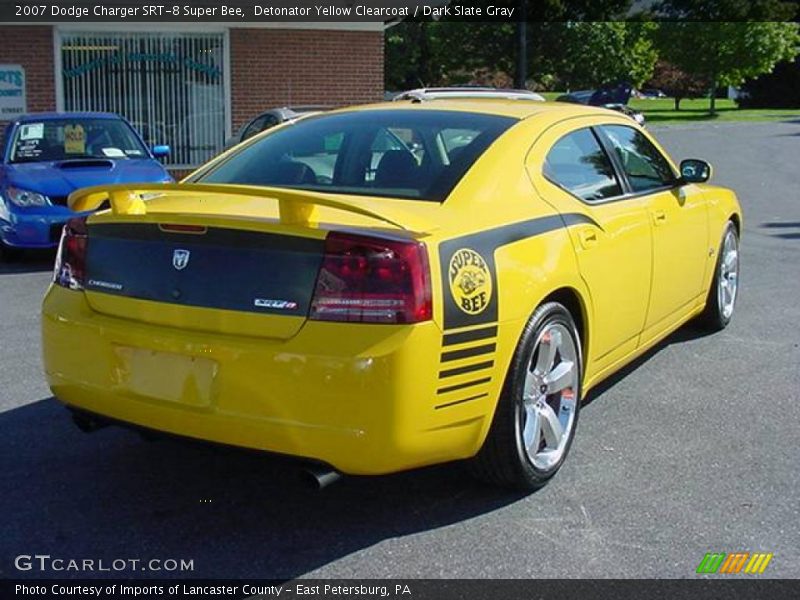 Detonator Yellow Clearcoat / Dark Slate Gray 2007 Dodge Charger SRT-8 Super Bee