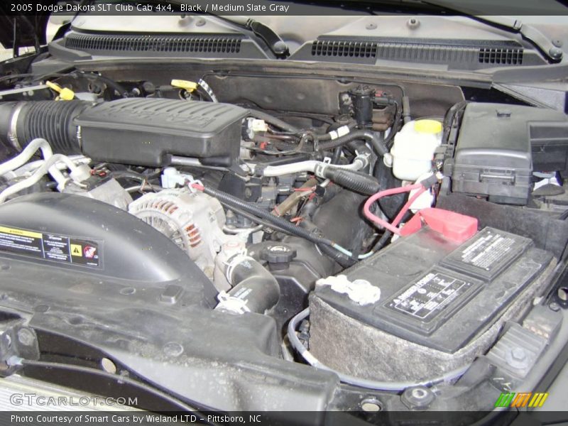 Black / Medium Slate Gray 2005 Dodge Dakota SLT Club Cab 4x4