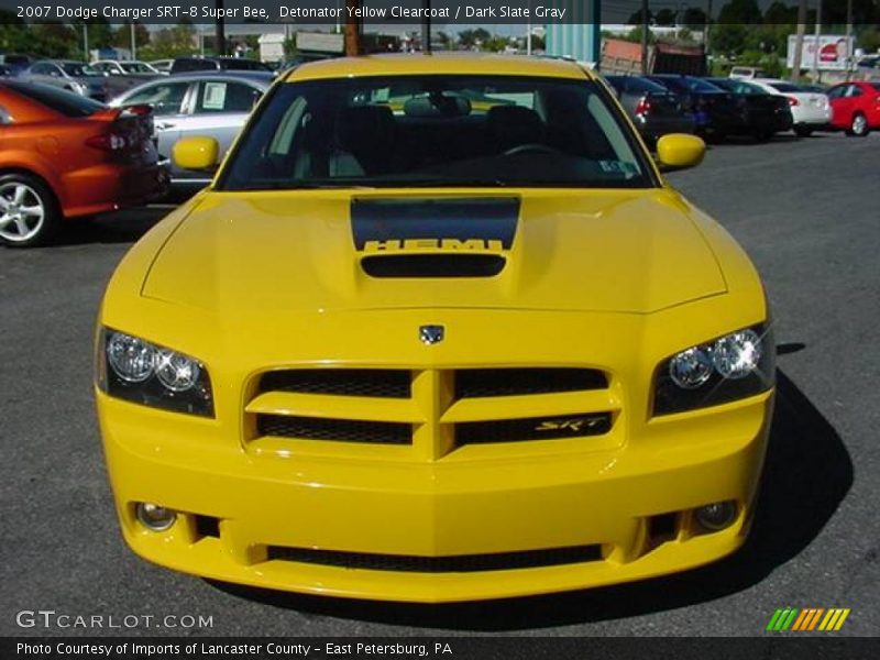 Detonator Yellow Clearcoat / Dark Slate Gray 2007 Dodge Charger SRT-8 Super Bee