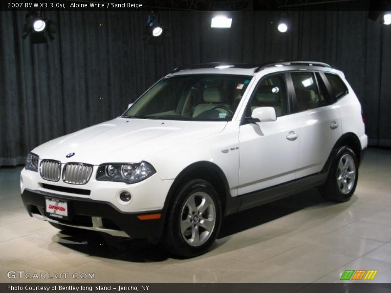 Alpine White / Sand Beige 2007 BMW X3 3.0si