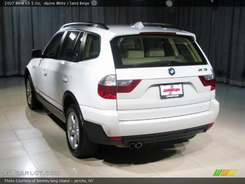 Alpine White / Sand Beige 2007 BMW X3 3.0si