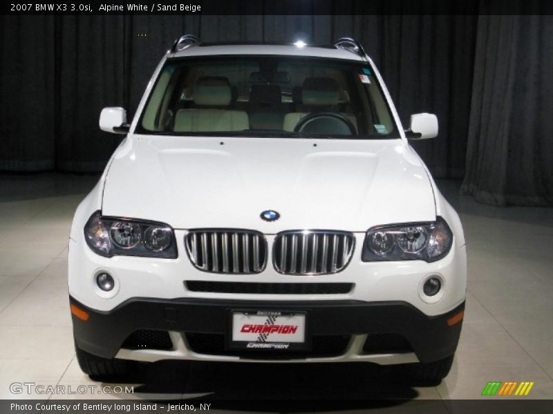 Alpine White / Sand Beige 2007 BMW X3 3.0si