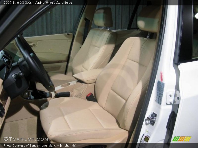 Alpine White / Sand Beige 2007 BMW X3 3.0si