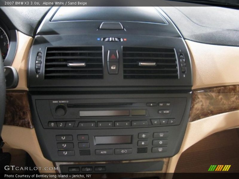 Alpine White / Sand Beige 2007 BMW X3 3.0si