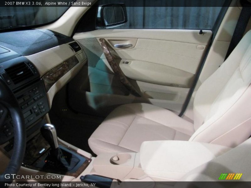 Alpine White / Sand Beige 2007 BMW X3 3.0si