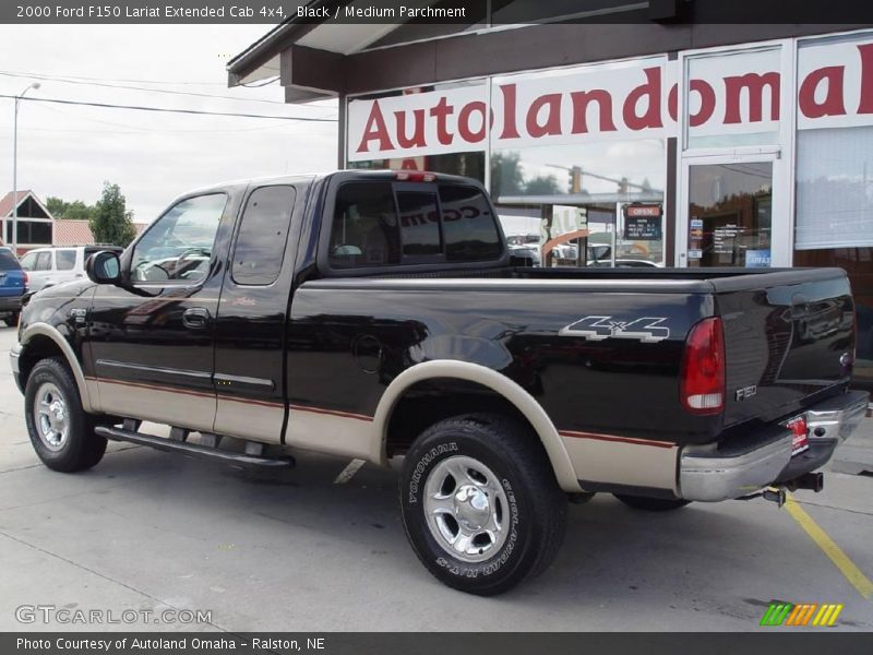 Black / Medium Parchment 2000 Ford F150 Lariat Extended Cab 4x4