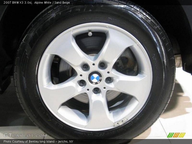 Alpine White / Sand Beige 2007 BMW X3 3.0si