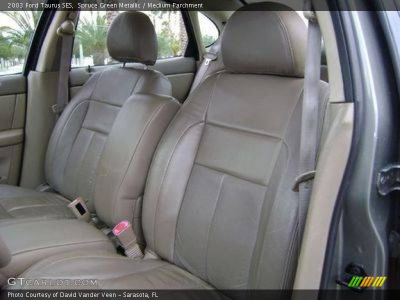 Spruce Green Metallic / Medium Parchment 2003 Ford Taurus SES