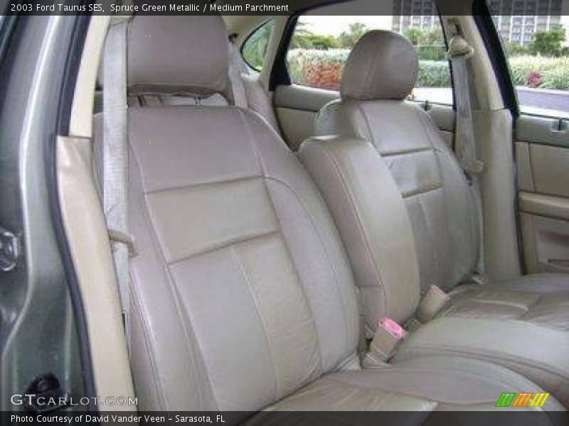Spruce Green Metallic / Medium Parchment 2003 Ford Taurus SES