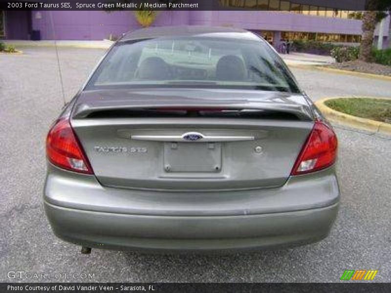 Spruce Green Metallic / Medium Parchment 2003 Ford Taurus SES